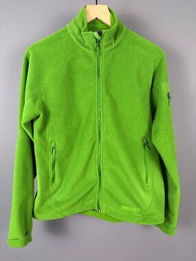 Marmot Core Windstopper Fleece Jacket Women's M Green Gore Full Zip